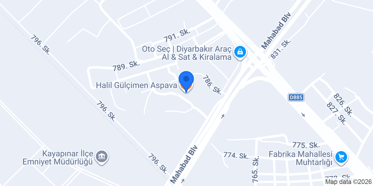 Halil Gülçimen Aspava konumu