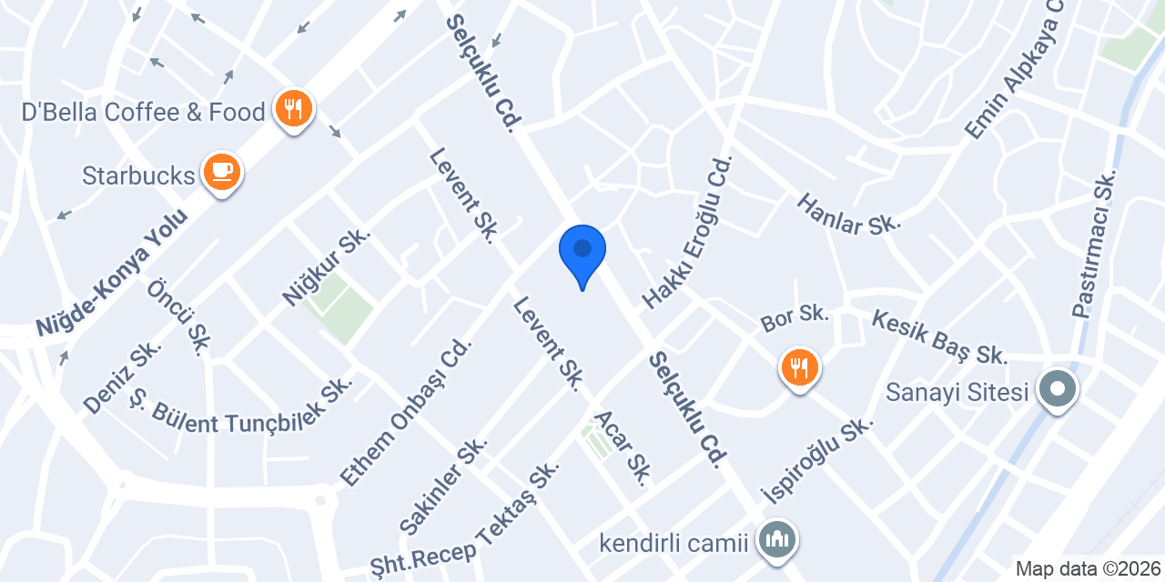 Mevlana Ortaokulu konumu