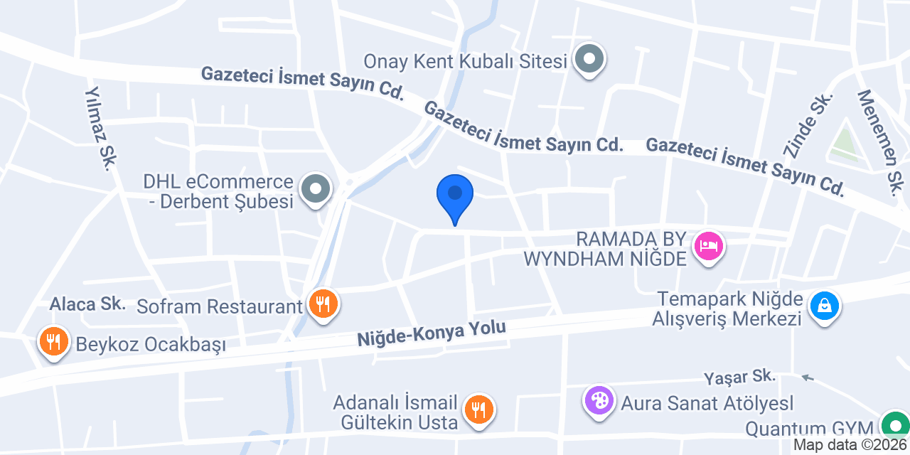 Studyo Evleri NIGDE konumu