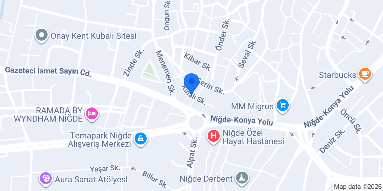 ÖZEL EMRAH UMUTLU SÜRÜCÜ KURSU konumu