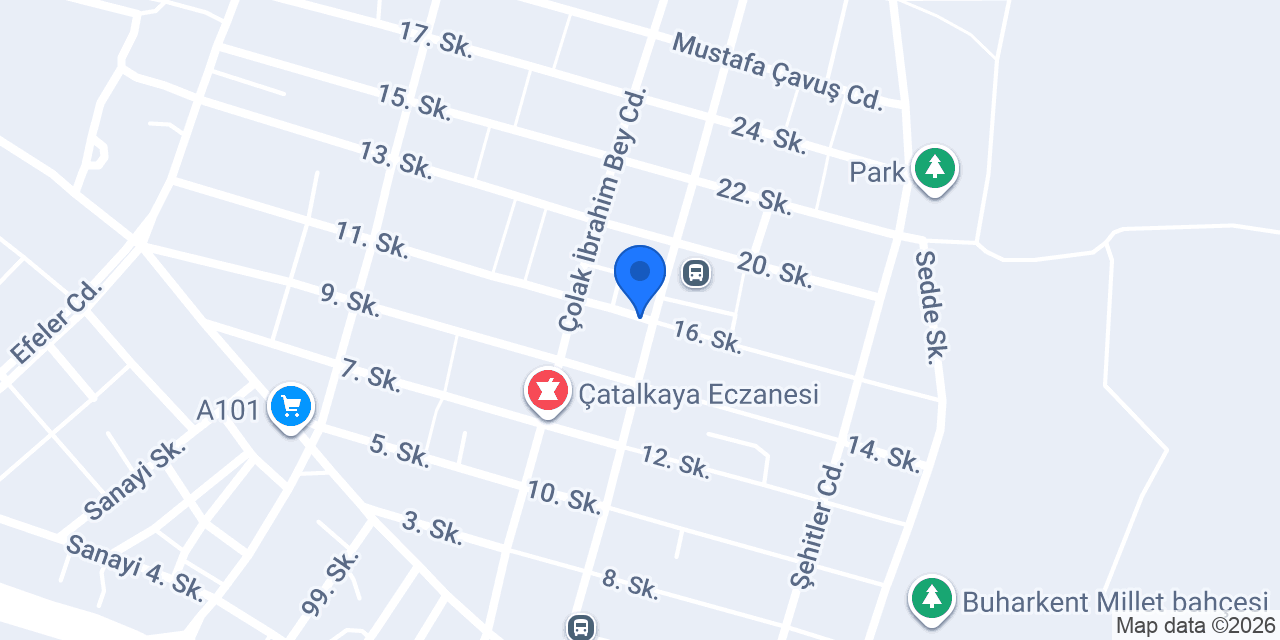 Halkbank Buharkent Şubesi konumu