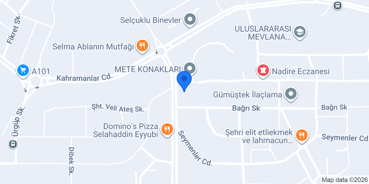 Komagene Mete Konakları konumu