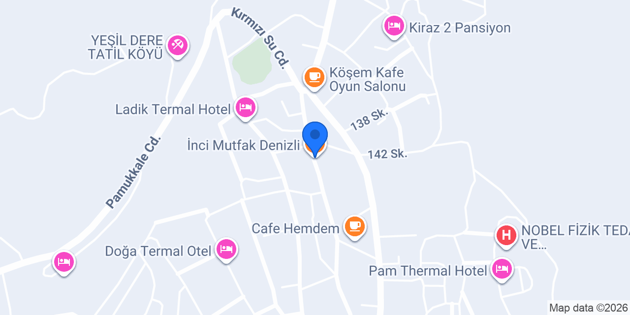 İnci Mutfak Denizli konumu