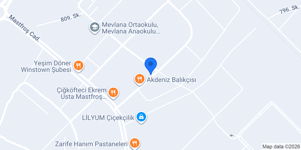 Güneş Et Çiftliği konumu