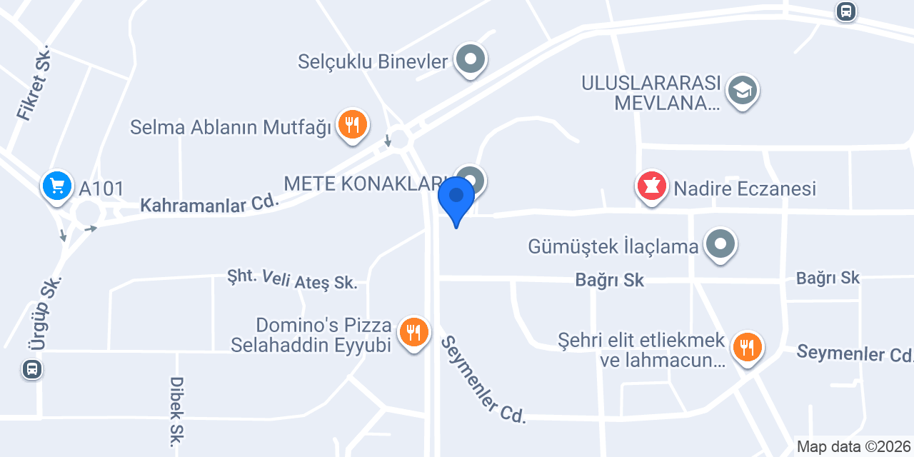 MERCAN TAKSİ konumu