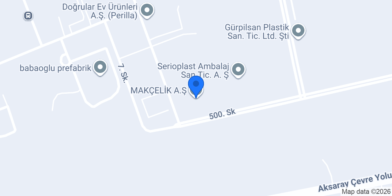 MAKÇELİK A.Ş. konumu