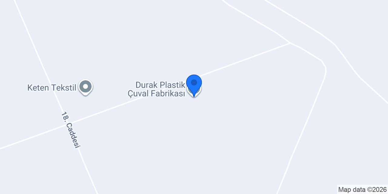 Durak Plastik Çuval Fabrikası konumu