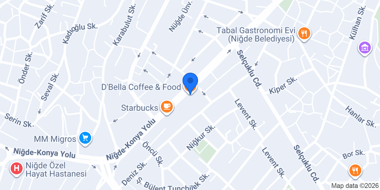 D'Bella Coffee & Food konumu