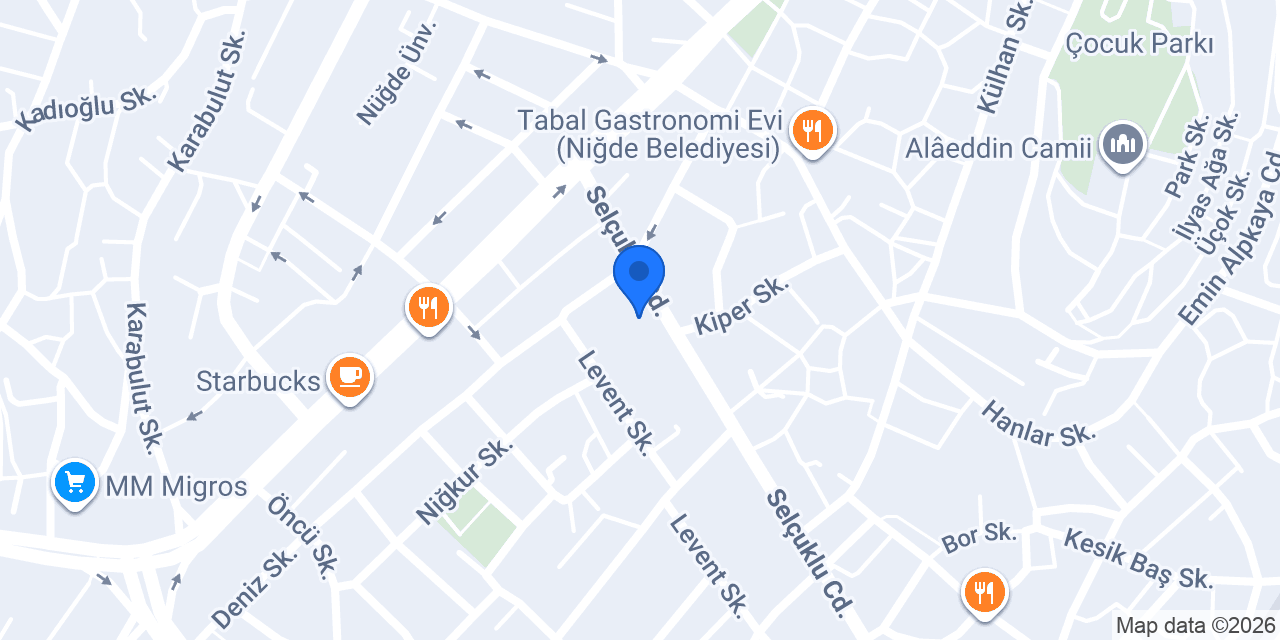Migros - Niğde Şubesi konumu