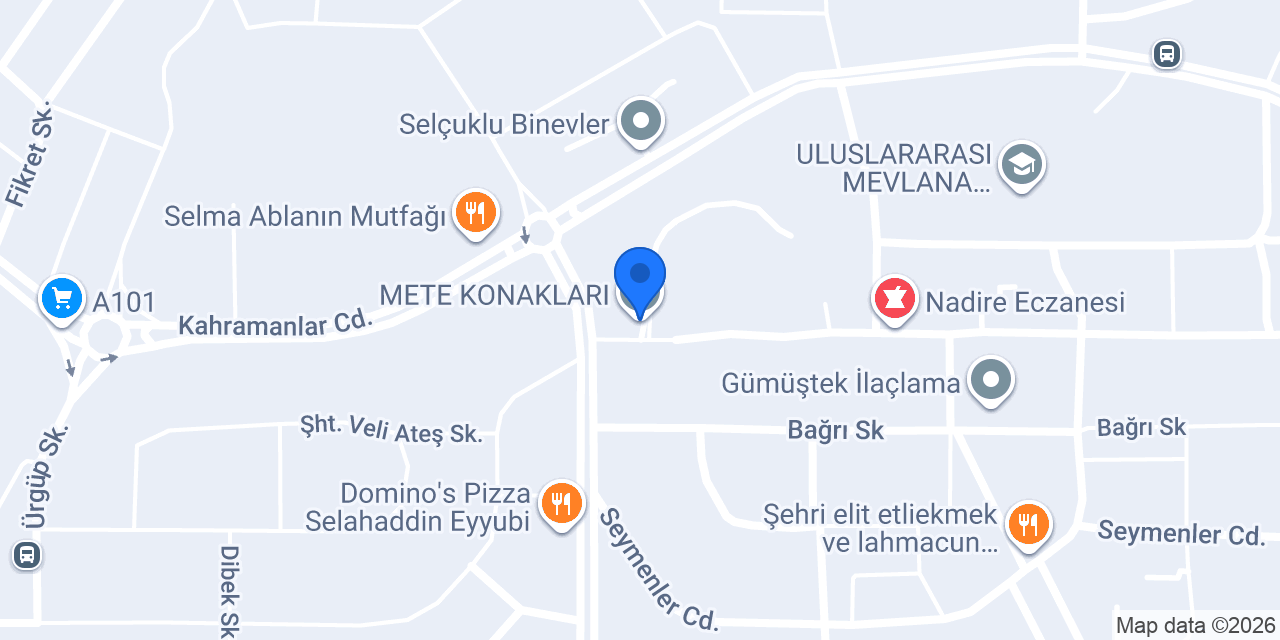 METE KONAKLARI konumu