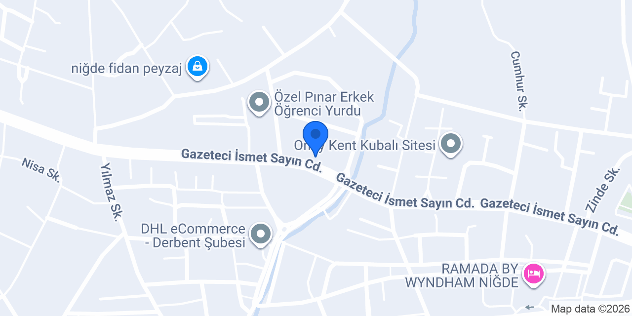 MESA GARDEN NİĞDE konumu