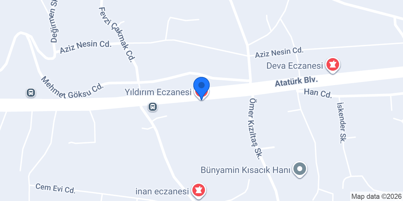 Yıldırım Eczanesi konumu