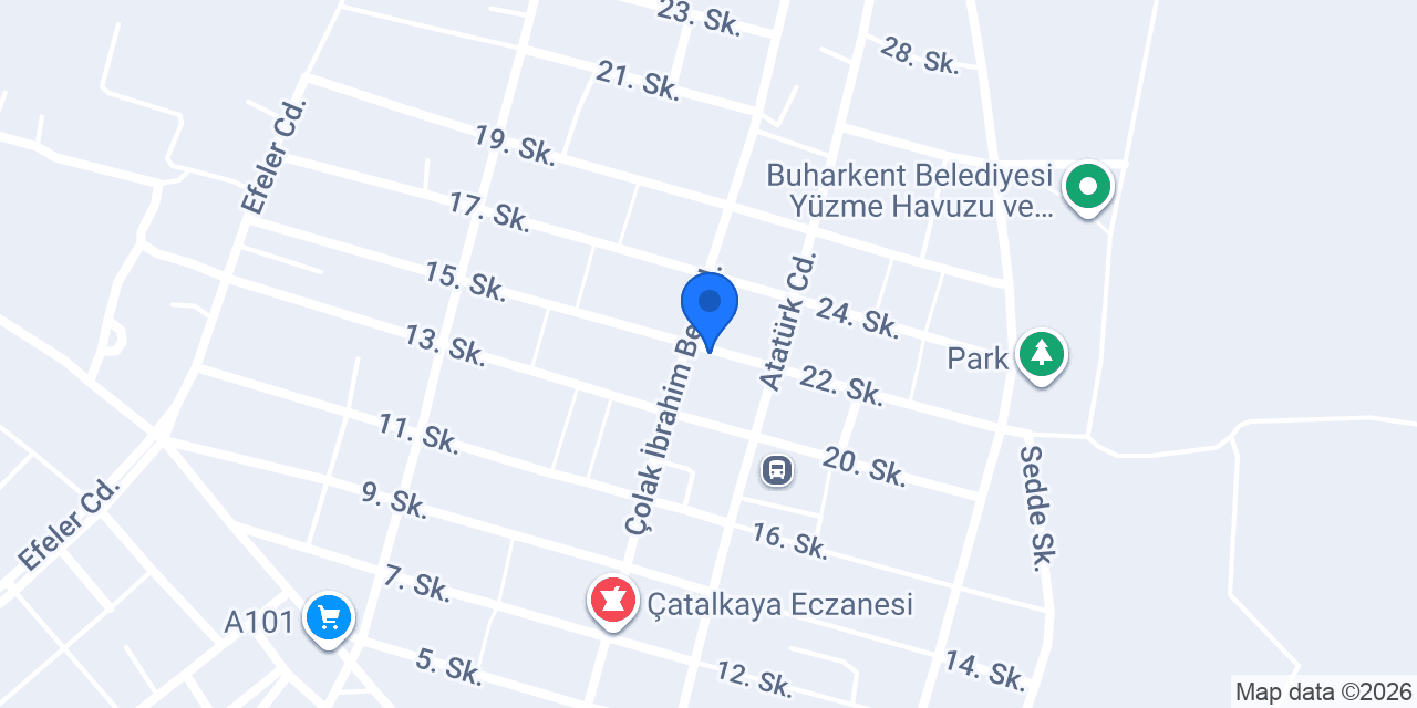 Buharkent Ekmek Fabrikası konumu