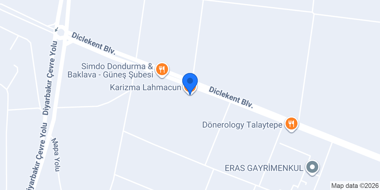 Karizma Lahmacun konumu