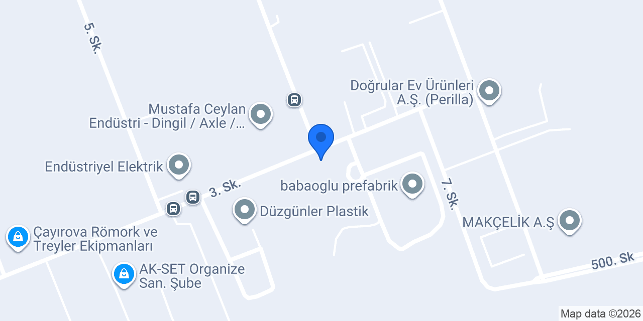 Yüzbaşıgil Prefabrik Anonim Şirketi konumu