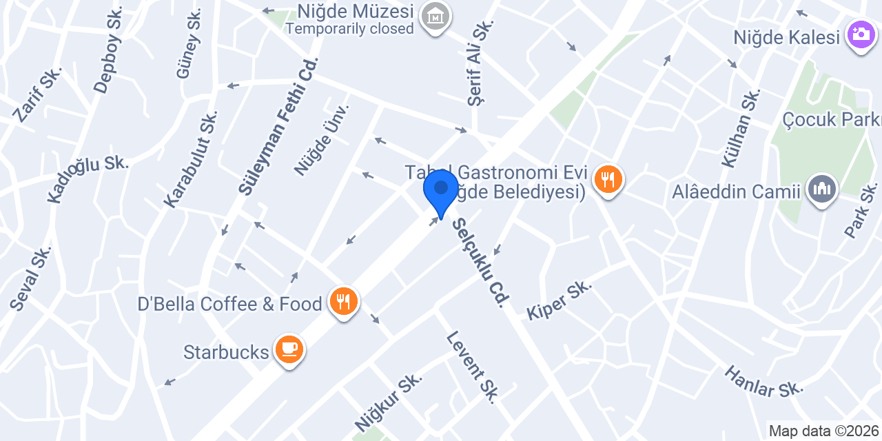 NİĞDE NİRVANA RESTORAN konumu