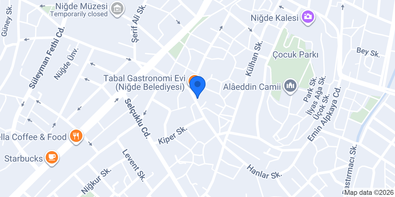Niğde İkinci El Eşya konumu