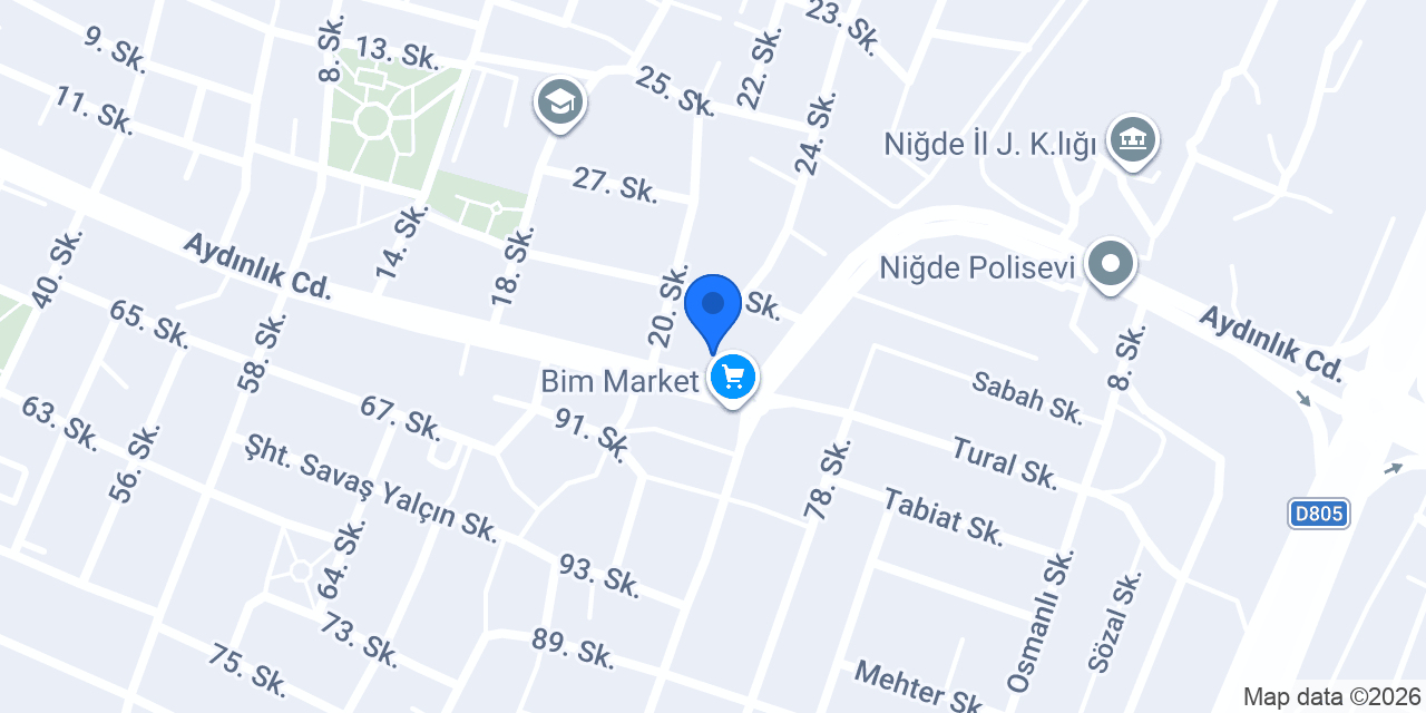 Deniz Tekel Shop Niğde konumu