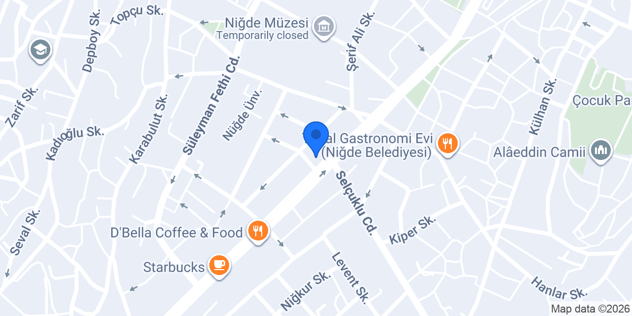 Niğde Taksi konumu