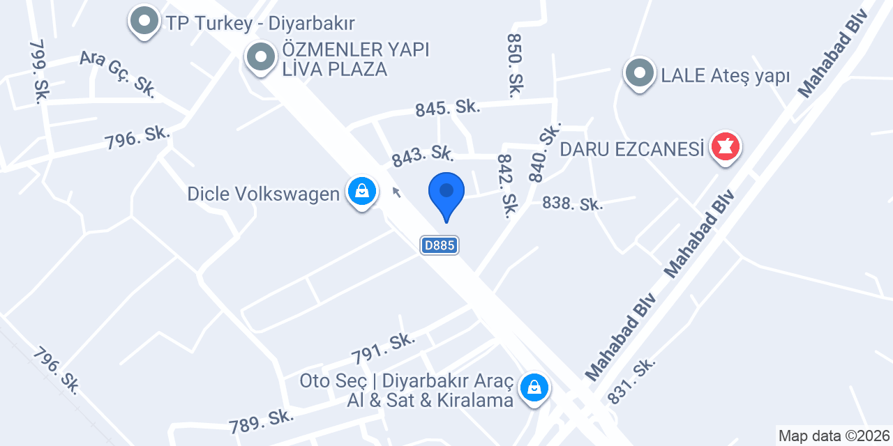 Al-Tat Unlu Mamülleri konumu