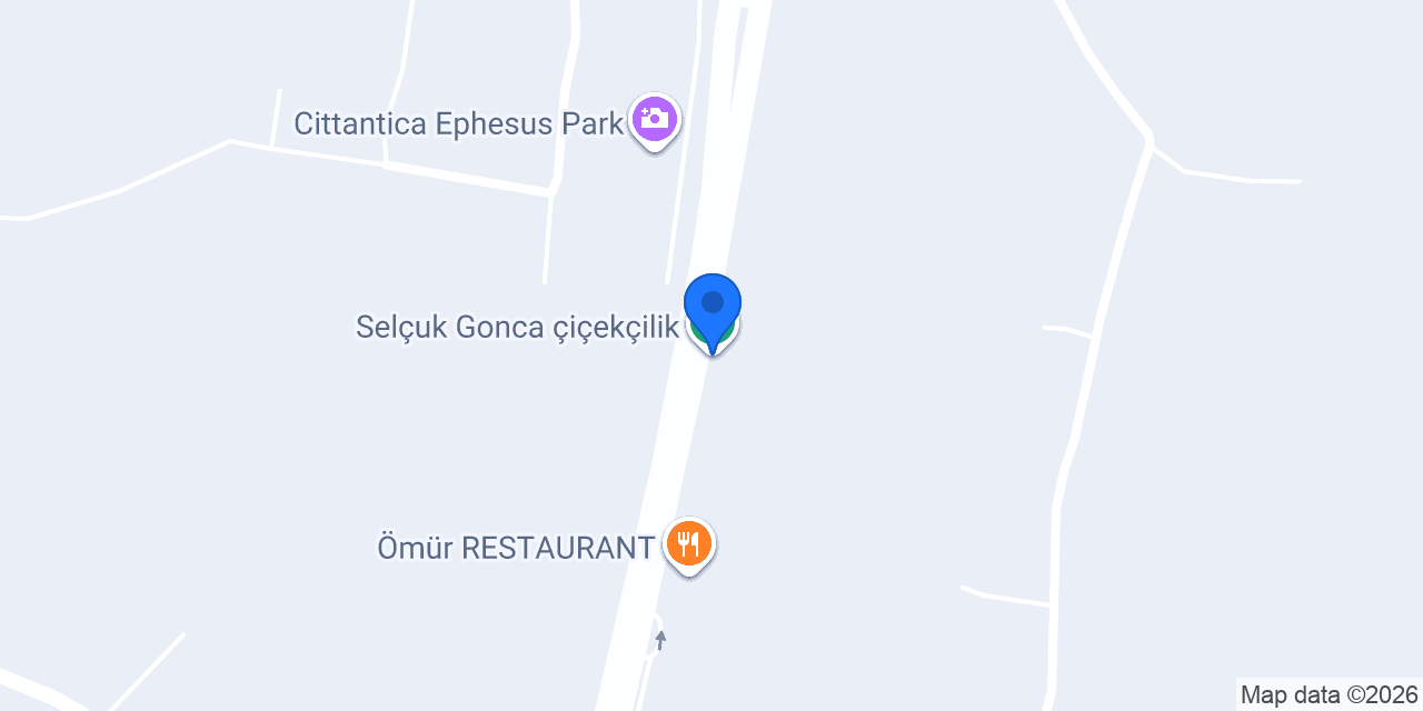 Selçuk Gonca çiçekçilik konumu