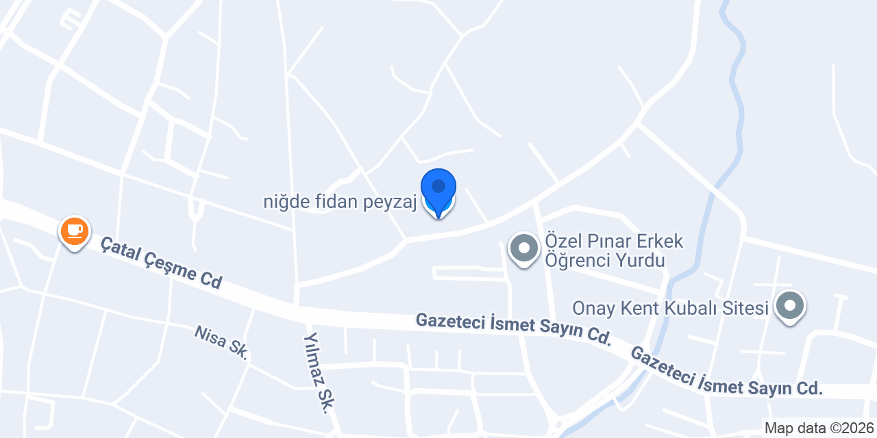 niğde fidan peyzaj konumu
