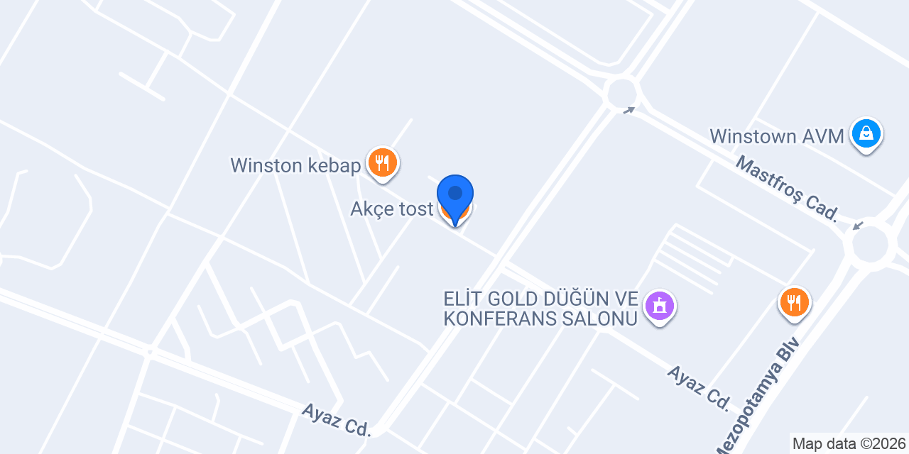 Akçe tost konumu