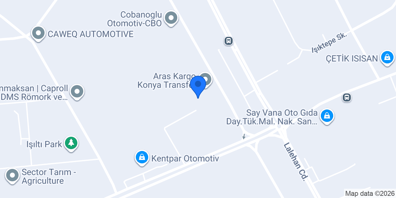 Aras Kargo Konya Bölge konumu