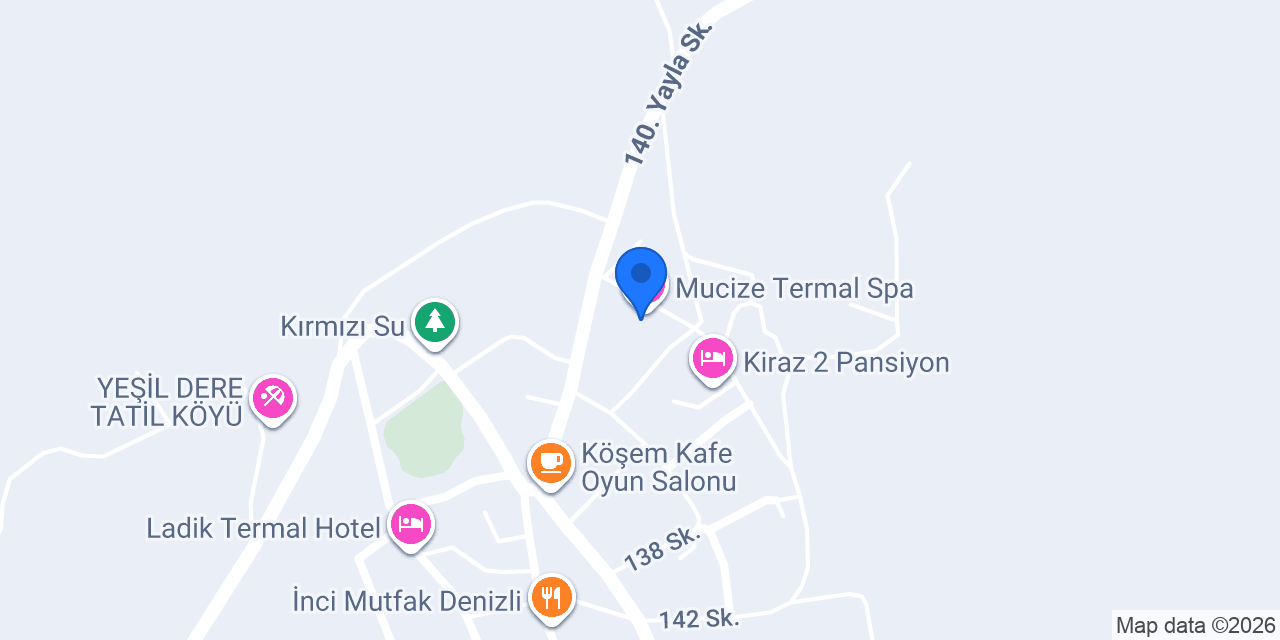 Mucize Termal Spa konumu