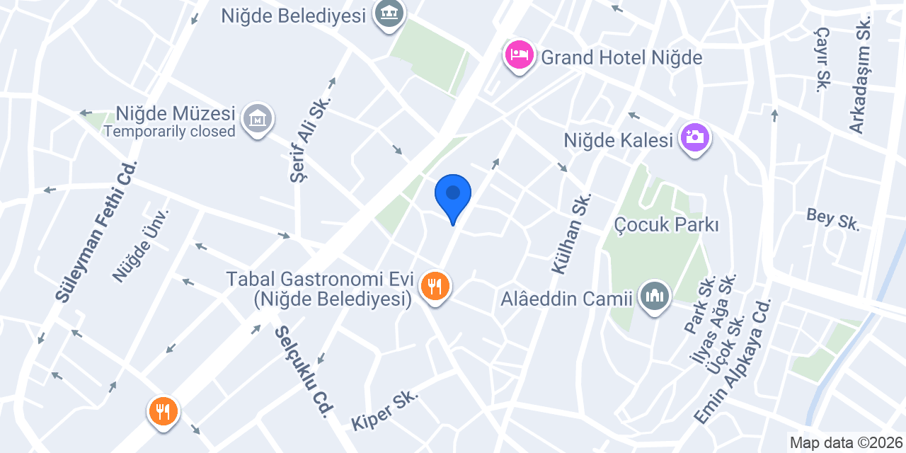 NİĞDE NET EMLAK konumu