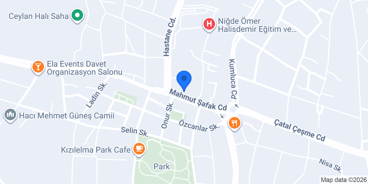 ÇİÇEK DÜNYASI NİĞDE konumu