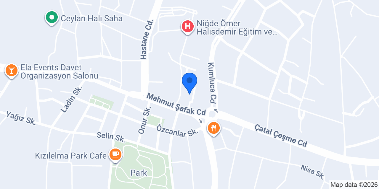 Niğde Ölçme Değerlendirme Merkezi konumu