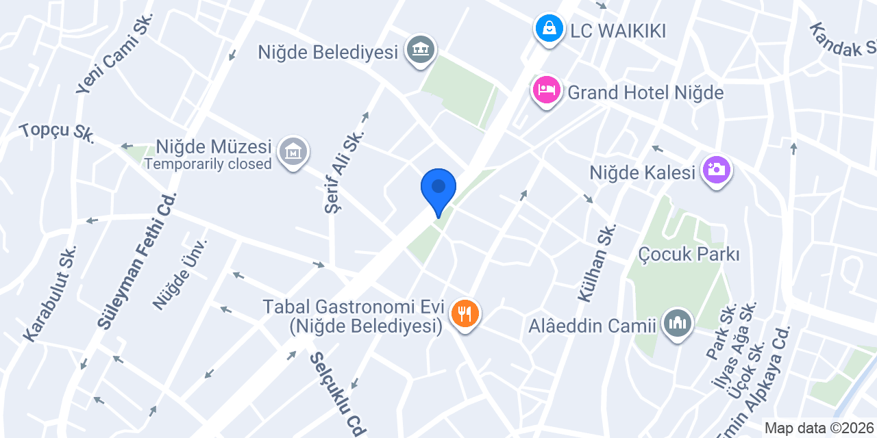Sahne Alaçatı Niğde konumu