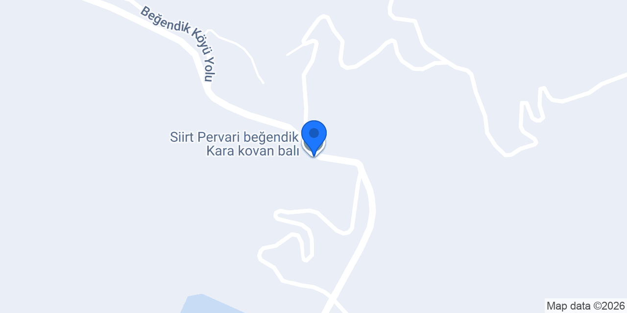 Siirt Pervari beğendik Kara kovan balı konumu