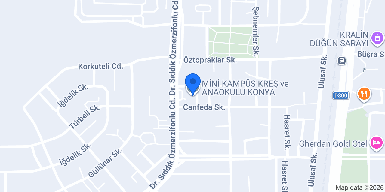 MİNİ KAMPÜS KREŞ ve ANAOKULU KONYA konumu