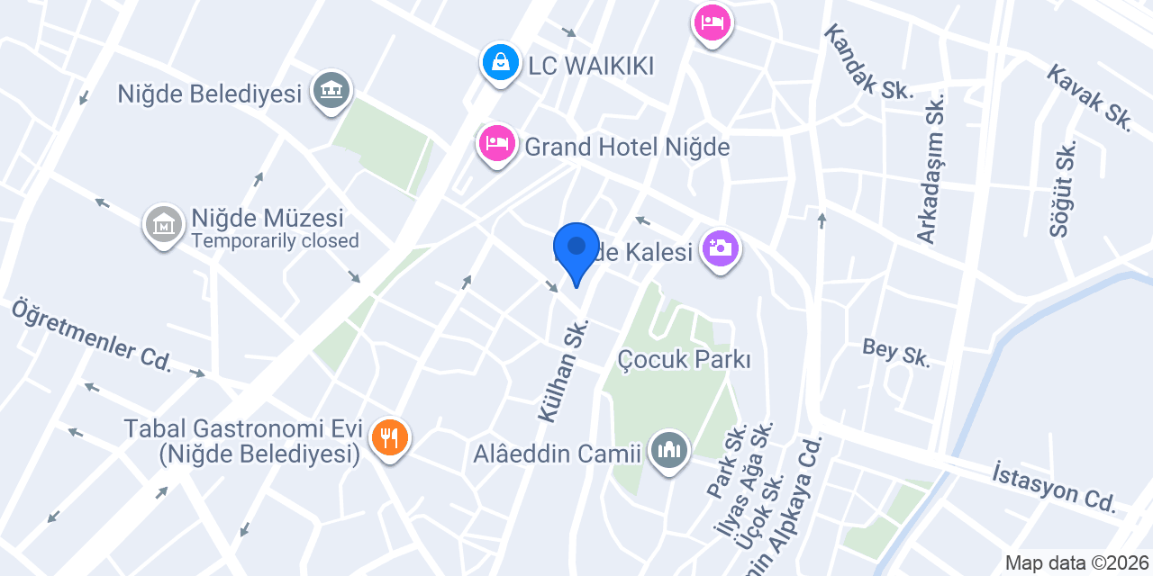 Nigde cami konumu