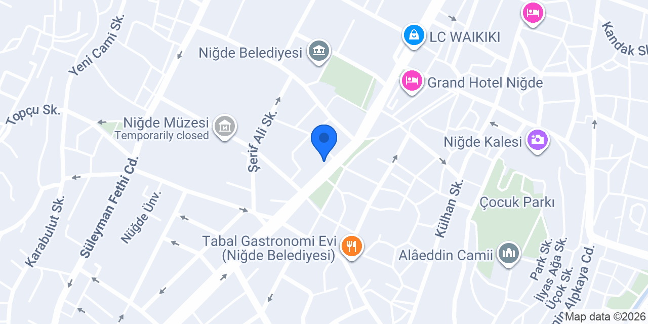 Niğde Emlak Merkezi konumu