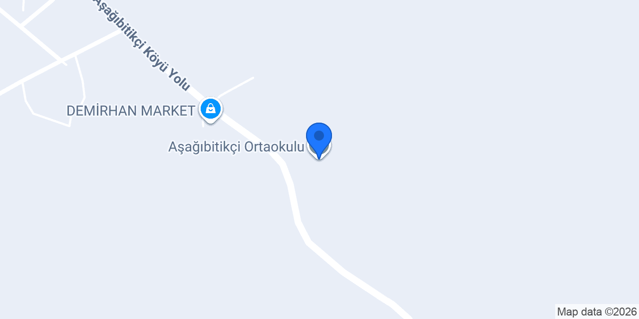 Aşağıbitikçi Ortaokulu konumu