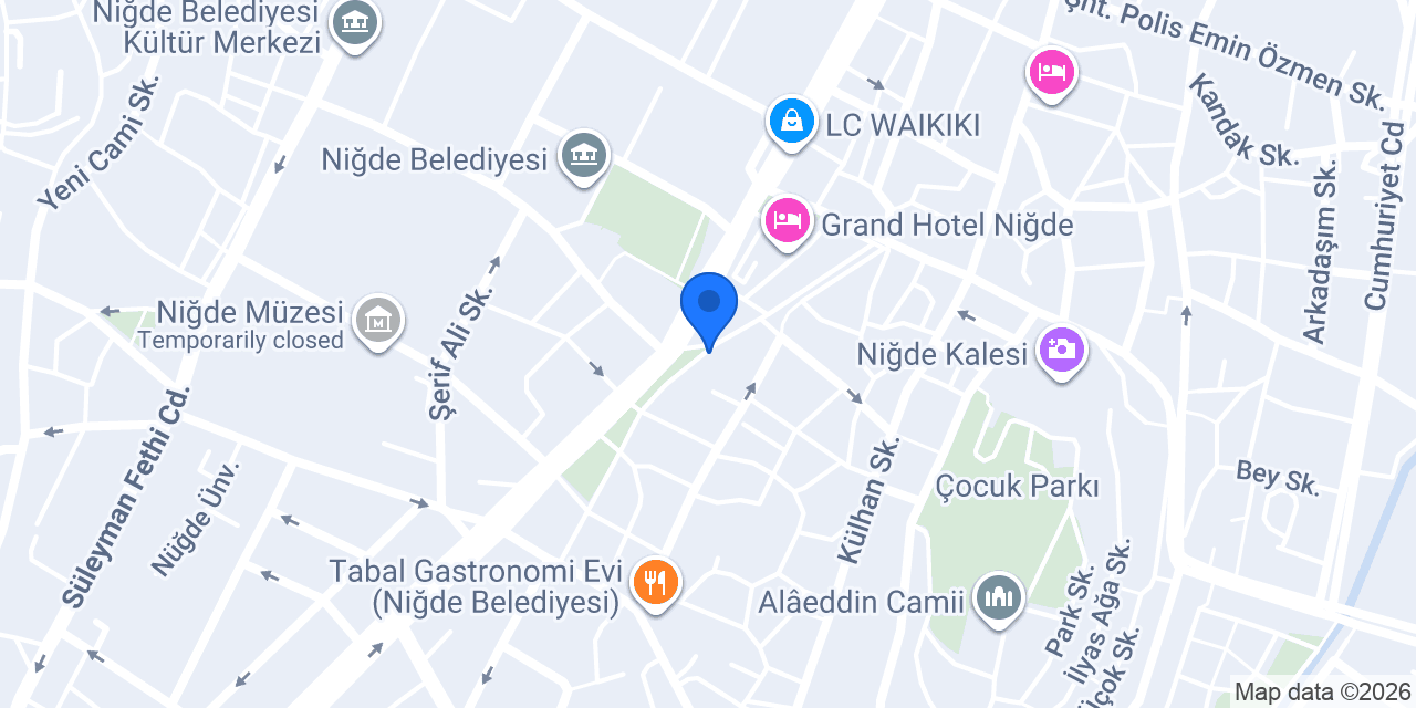 Oskar Cafe& Pastane konumu