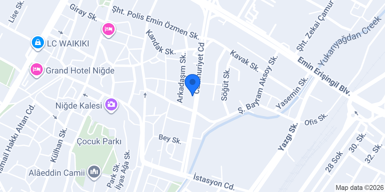 KENDİRLİ YAPI ve PARKE konumu