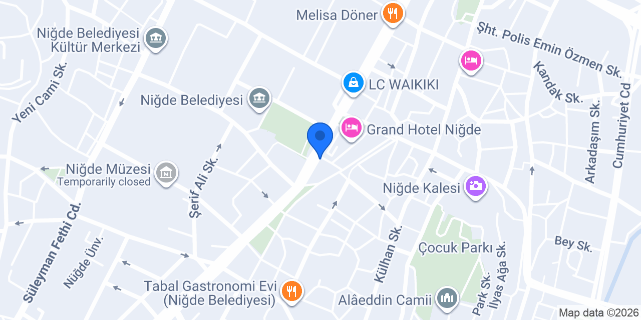 Tarihi Niğdelioğulları konumu