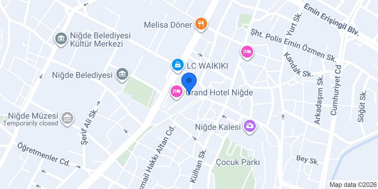 Kuveyt Türk Niğde Şubesi konumu
