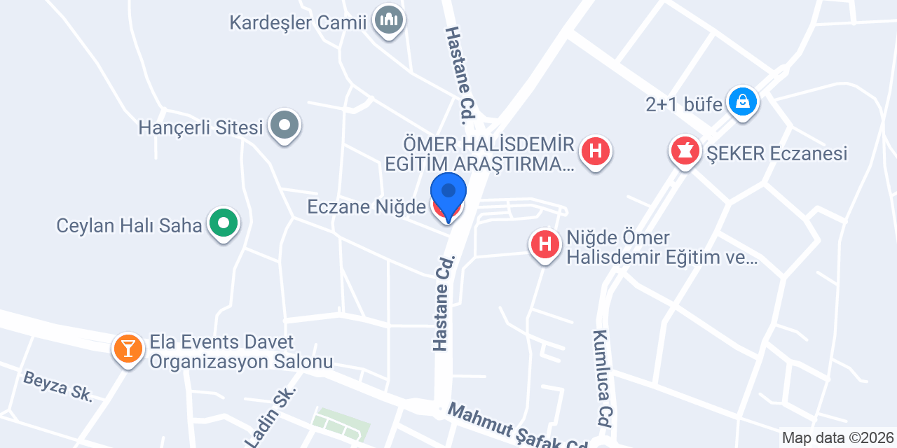 Şifa Niğde İşitme Cihazları Merkezi konumu