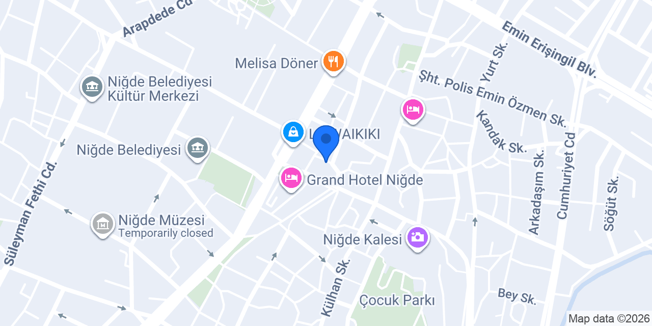 ÖZEN ANAHTAR NİĞDE konumu