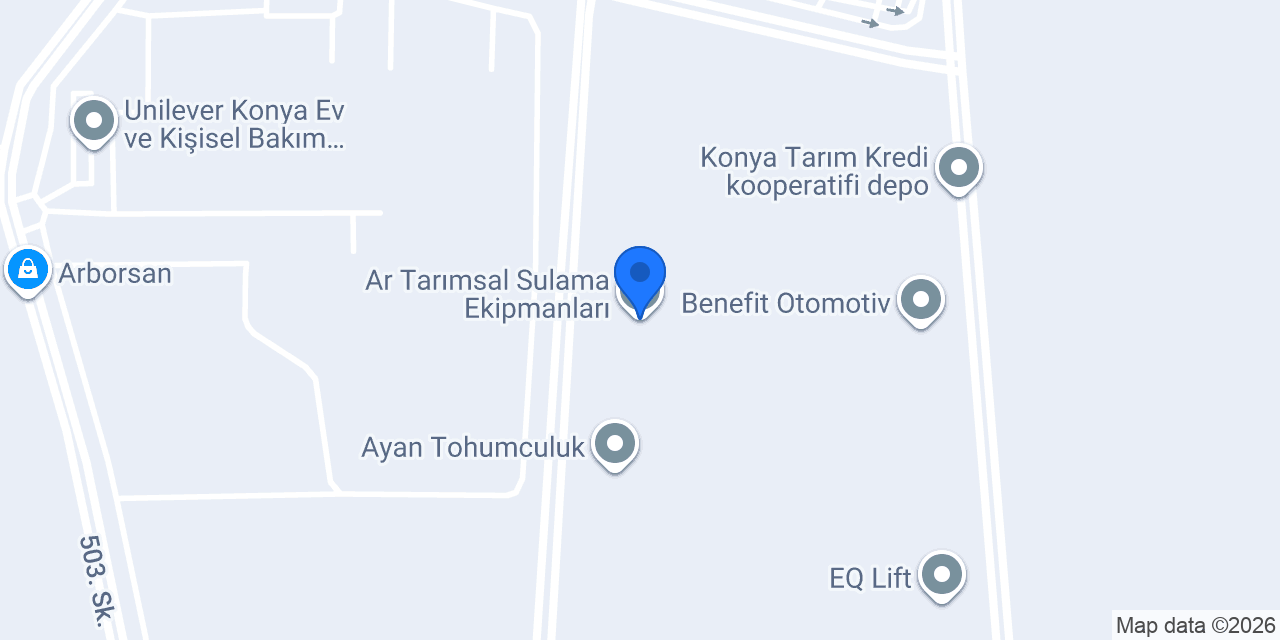 Ar Tarımsal Sulama Ekipmanları konumu