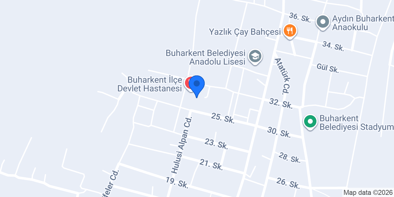 Buharkent Aile Sağlık Mer. konumu