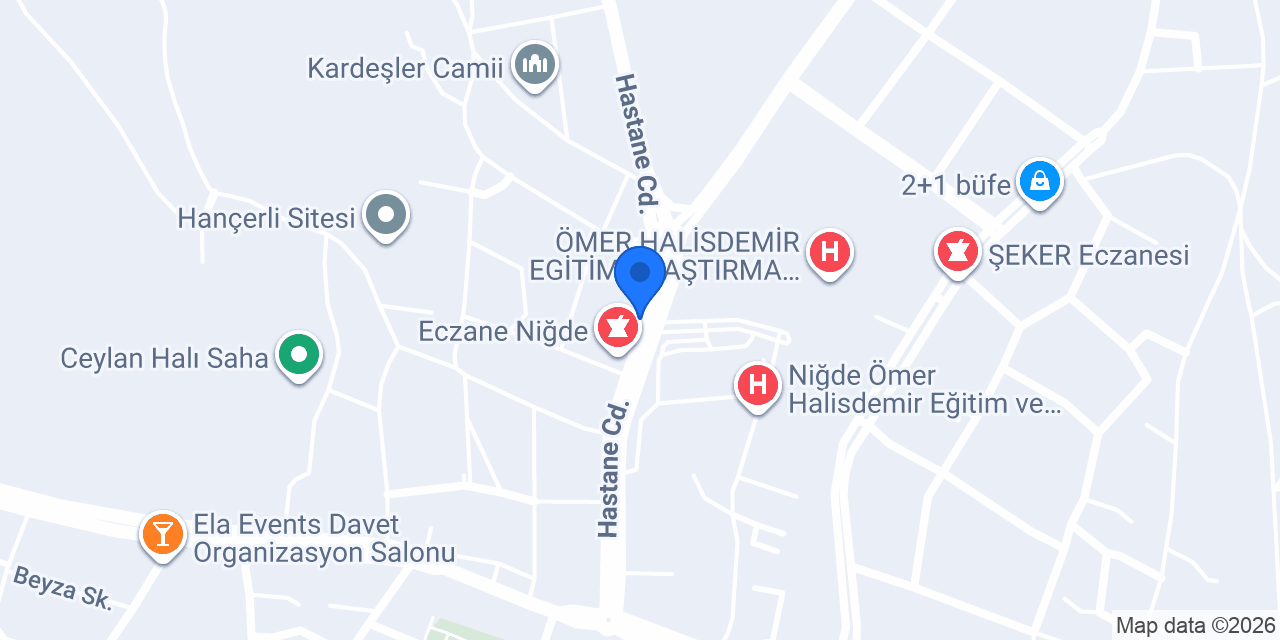 Yıldız Eczanesi konumu