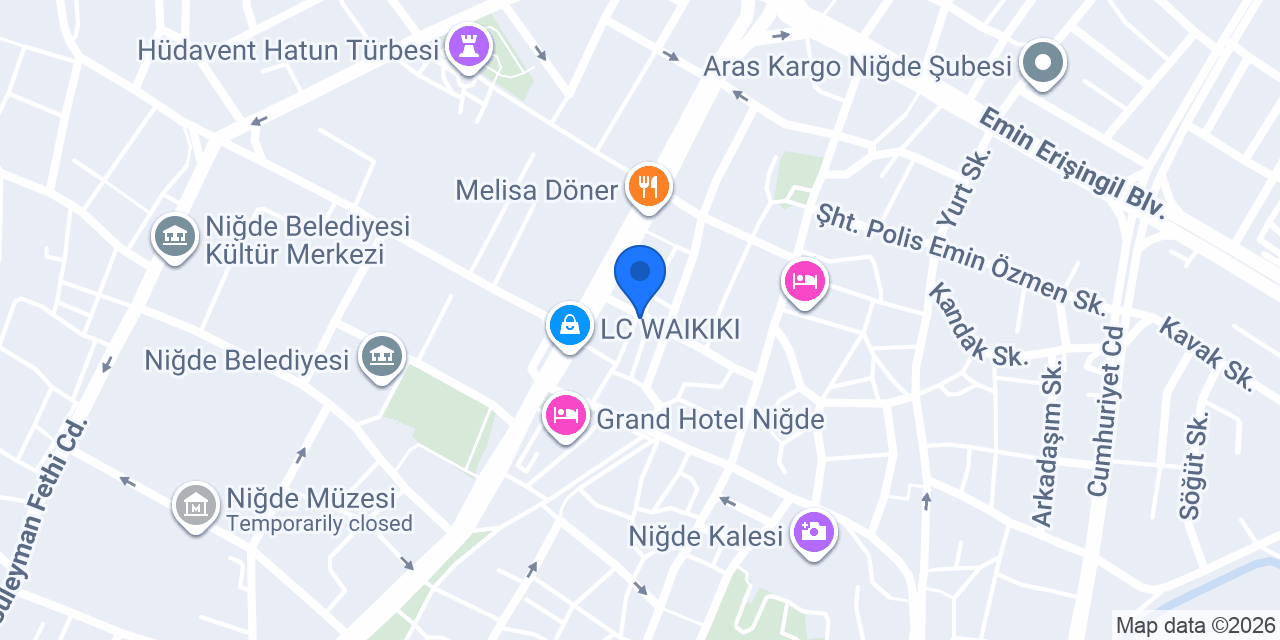NİĞDE 2. NOTERLİĞİ konumu