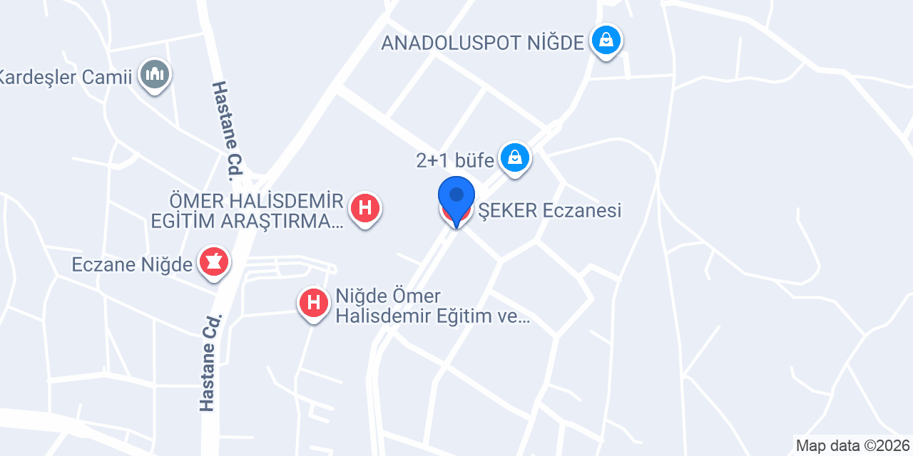 ŞEKER Eczanesi konumu