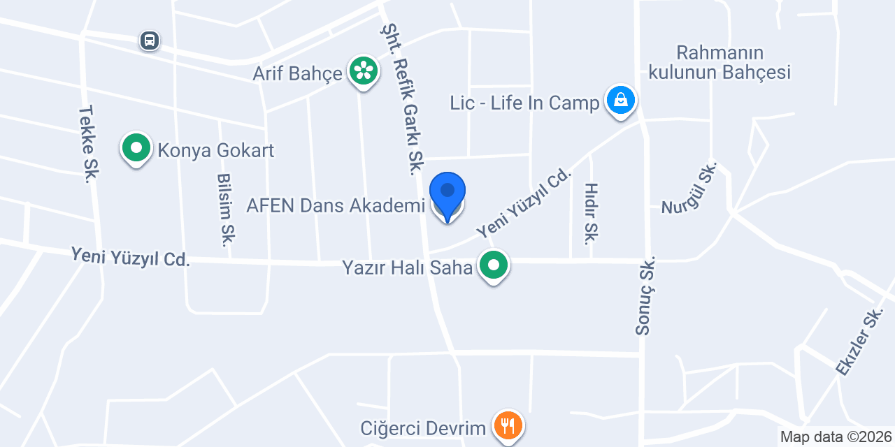 AFEN Dans Akademi konumu
